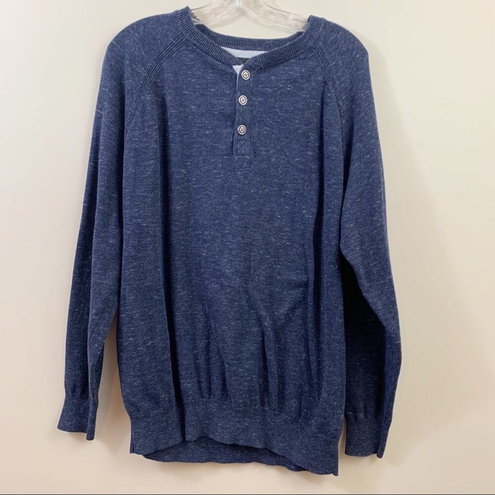 Art Of Rhetoric Navy Heathered Pullover Sweater